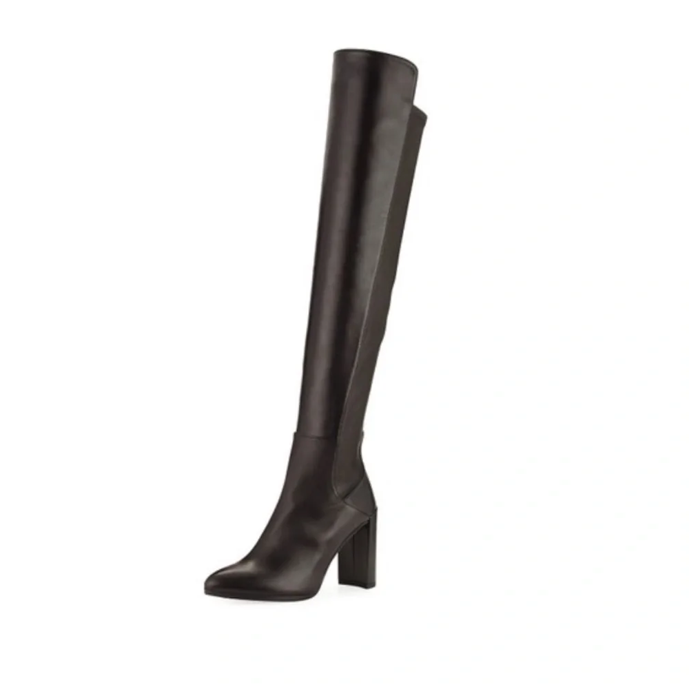 NWT Stuart Weitzman Allhyped Stretch Leather Boots